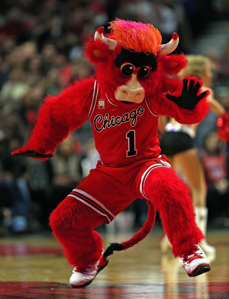 CHICAGO BULL'S MASCOT Benny the Bull IN DROP OFFS?