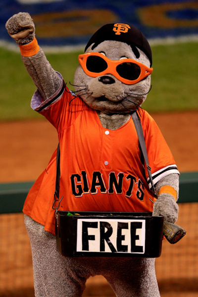 Lou Seal Thrusting, Lou Seal, the San Francisco Giants masc…