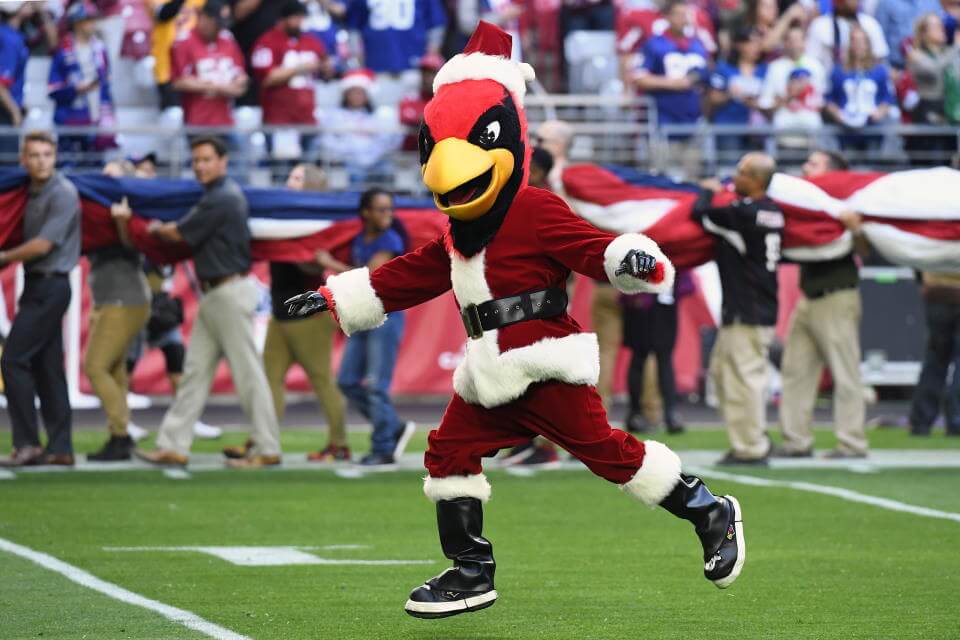 Arizona Cardinals mascot 'Big Red' prepares to give - NARA & DVIDS