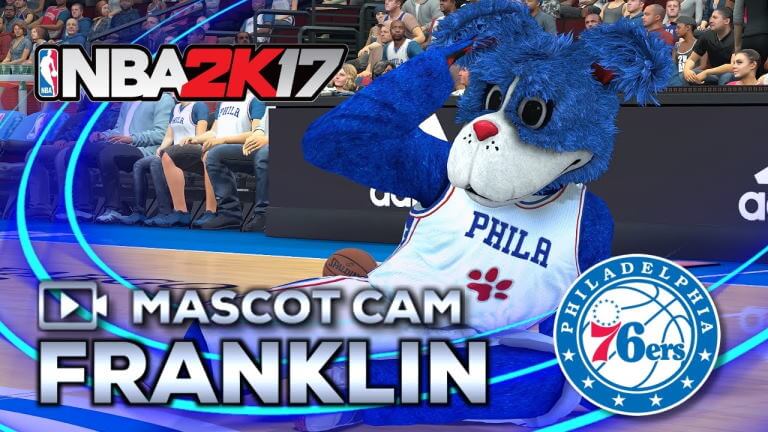 Franklin the Dog - Philadelphia 76ers - SportMascots.com