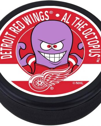 Sports Decor Detroit Red Wings Al The Octopus Mascot Textured NHL Puck