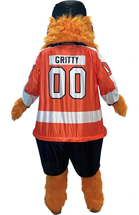 Philadelphia Flyers Gritty costume back view